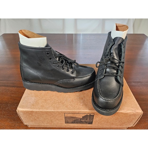 Red Wing Heritage Moc Toe Boots Woman\'s 6.5 Black New Leather 8137 Classic Work main image 6